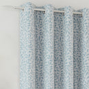 Enhanced Living Sherwood 100% Blackout, Thermal Ice Blue Curtains with Eyelet Header - Pair