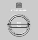 Enhanced Living Sherwood 100% Blackout, Thermal Ice Blue Curtains with Eyelet Header - Pair