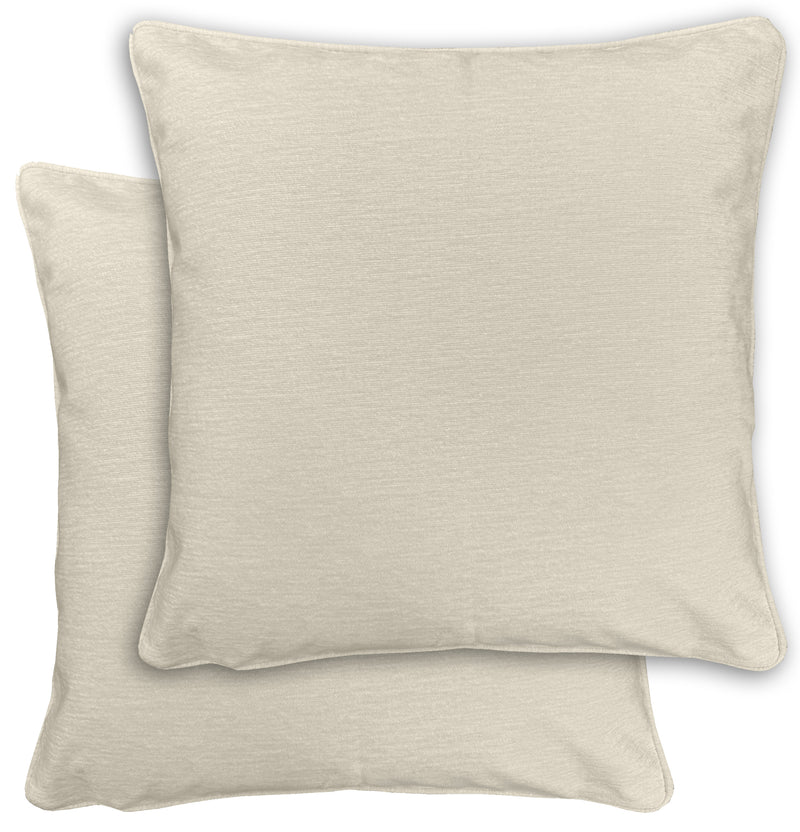 Enhanced Living Pair of Chenille Cushion Covers - 43x43cm - Cases Only