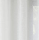 Rhodes White Linen-Look Sheer Voile Panels Pair