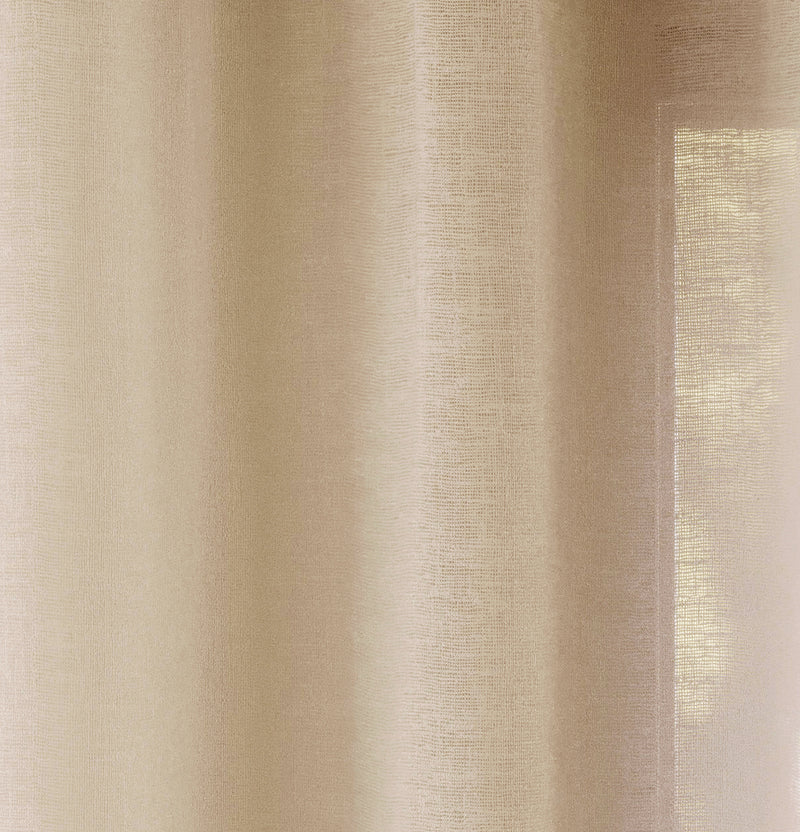 Rhodes Natural Linen-Look Sheer Voile Panels Pair