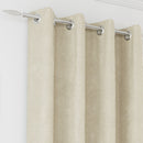 Enhanced Living Knightsbridge 100% Blackout, Thermal Cream Curtains with Eyelet Header - Pair