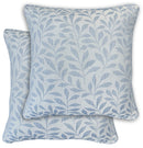 Enhanced Living Pair of Jacquard Leaf Cushion Covers - 43x43cm - Cases Only