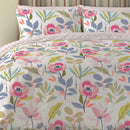 Copenhagen Home Mia Floral Double Duvet Cover Set with Pillowcases - Bright Multicolour