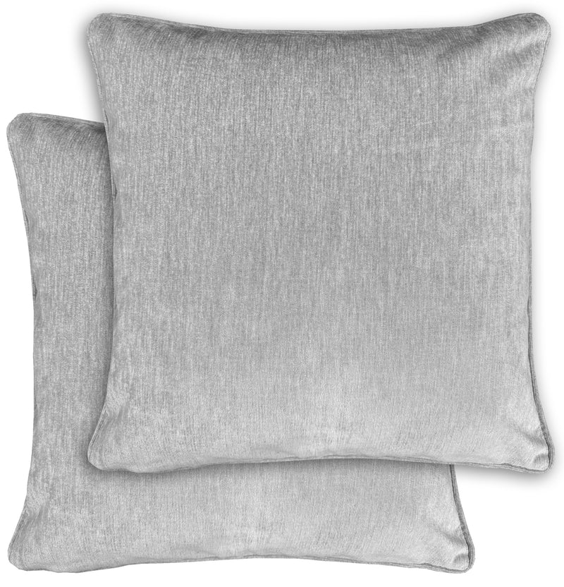 Enhanced Living Pair of Chenille Cushion Covers - 43x43cm - Cases Only