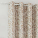 Enhanced Living Sherwood 100% Blackout, Thermal Natural Cream/Beige Curtains with Eyelet Header - Pair