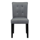 Livingandhome Tufted Velvet Dining Chair with Nailhead Trim