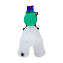 Lifeideas 2.1M Inflatable Santa Claus Riding a Polar Bear