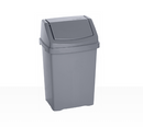 Casa 15L Swing Bin Grey