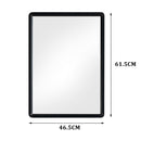 Livingandhome Rectangular Aluminum Alloy Frame Wall Mirror