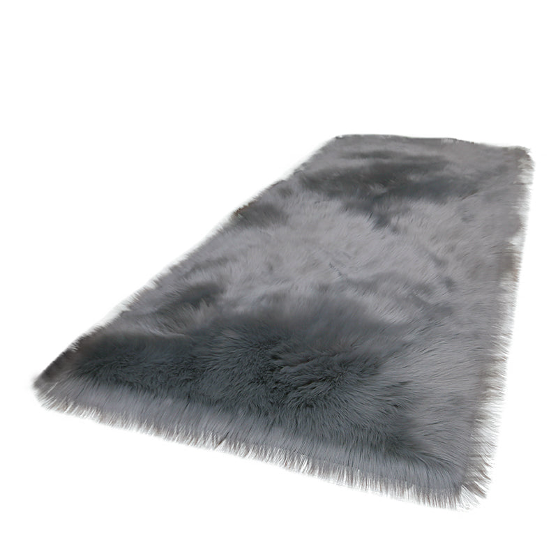 Lifeideas Retangular Super Soft Shaggy Area Rug Grey