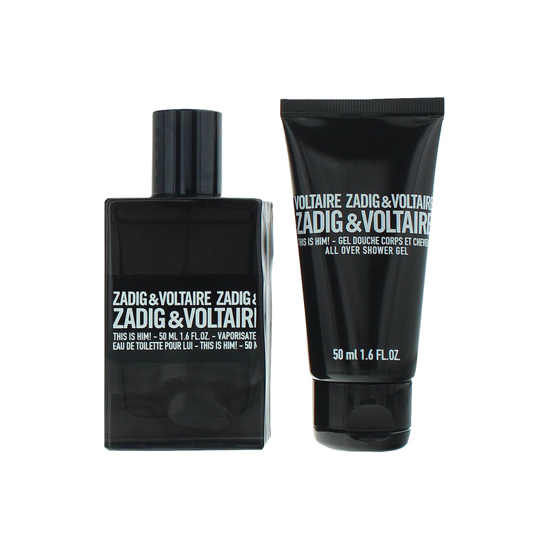 Zadig & Voltaire This Is Him! 2 Piece Gift Set: Eau de Toilette 50ml - Shower Gel 50ml