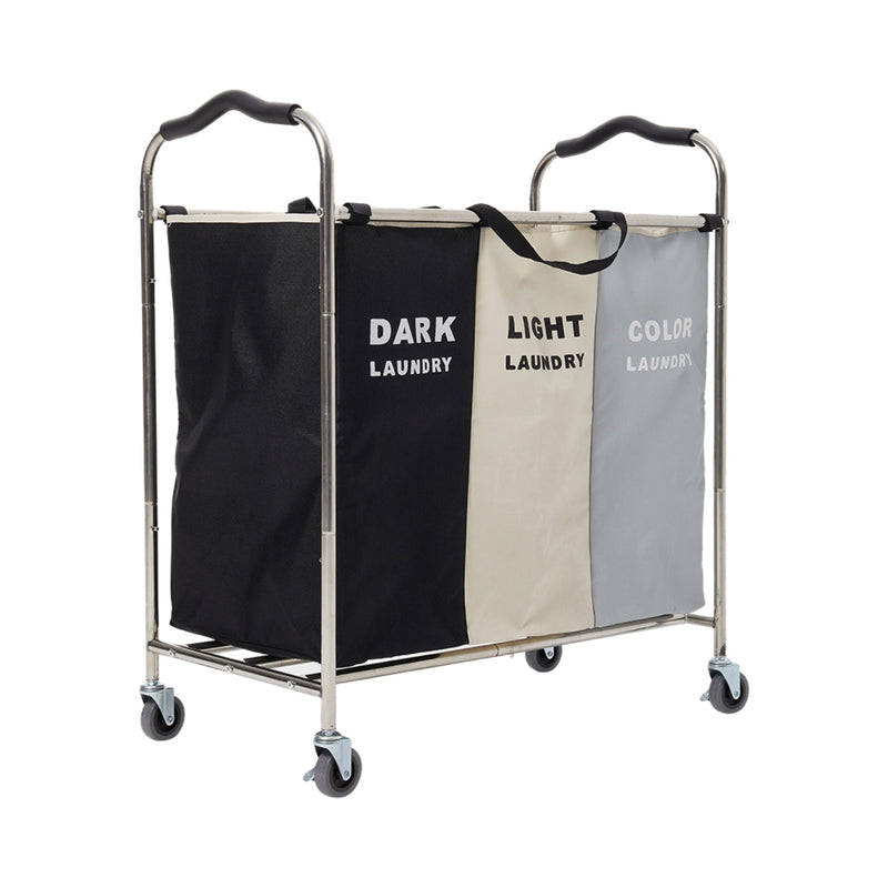 Lifeideas Laundry Storage Basket with Wheels and Handles