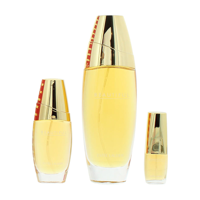 Estée Lauder Beautiful 3 Piece Gift Set: Eau De Parfum 100ml - Eau De Parfum 30ml - Eau De Parfum 4.7ml