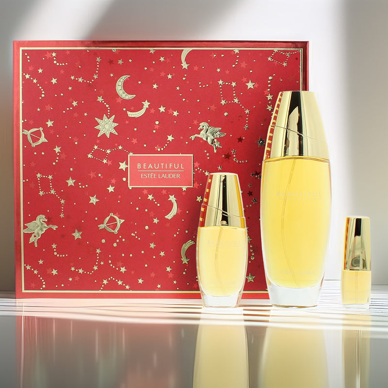 Estée Lauder Beautiful 3 Piece Gift Set: Eau De Parfum 100ml - Eau De Parfum 30ml - Eau De Parfum 4.7ml