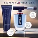 Tommy Hilfiger Impact 3 Piece Gift Set: Eau De Toilette 100ml - Body Wash 100ml- Eau de Toilette 4ml (stored in the lid of the 100ml bottle)