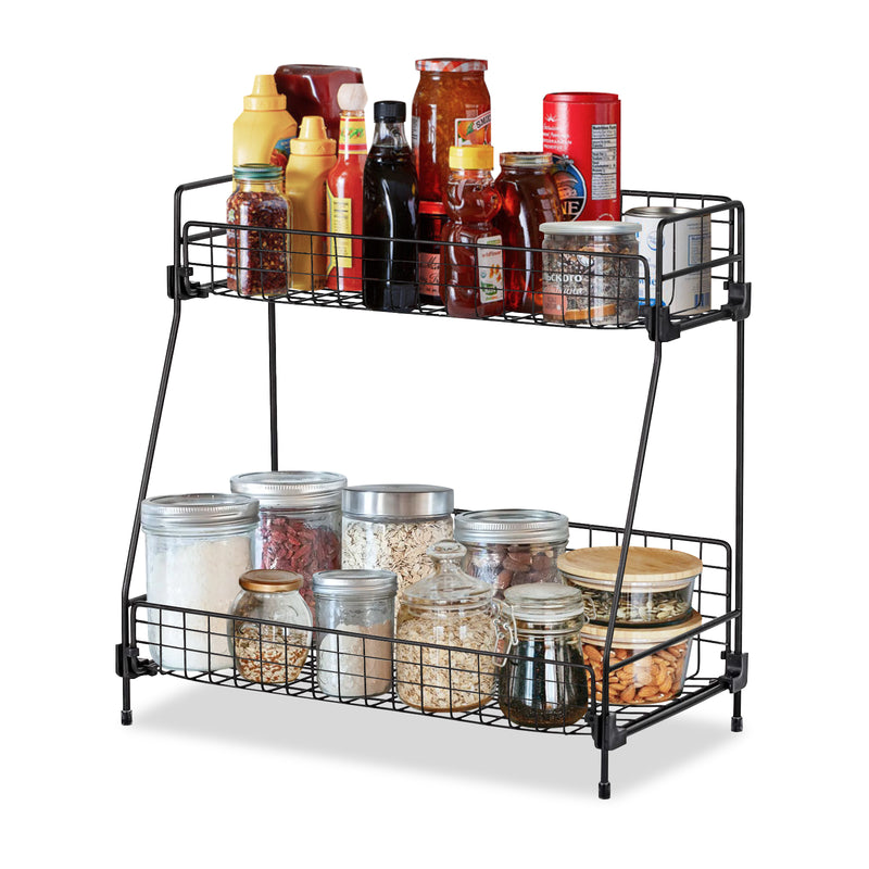 Lifeideas 2-Tier Free-Standing Spice Rack & Organizer
