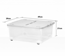 30L Wheel Box With Wheels And Folding Lid
