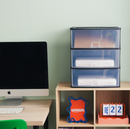 Deep 3 Drawer Tower Black