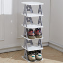 Lifeideas 6-Tier Folding Plastic Shoe Rack