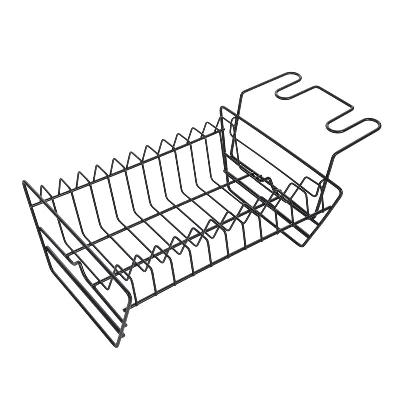 Livingandhome 4PCS Magnetic Fridge Storage Shelf with Hooks