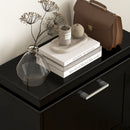 HOMCOM Slim Shoe Storage Cabinet with 3 Flip Drawers for Entryway, Black