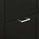 HOMCOM Slim Shoe Storage Cabinet with 3 Flip Drawers for Entryway, Black