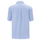 Cotton Short-sleeve Shirt - Blue