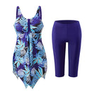 2 Piece Tankini Swimsuit with Double Shoulder Straps