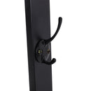 Livingandhome Industrial Style Clothing Rack with 4 Tiers of Shelves