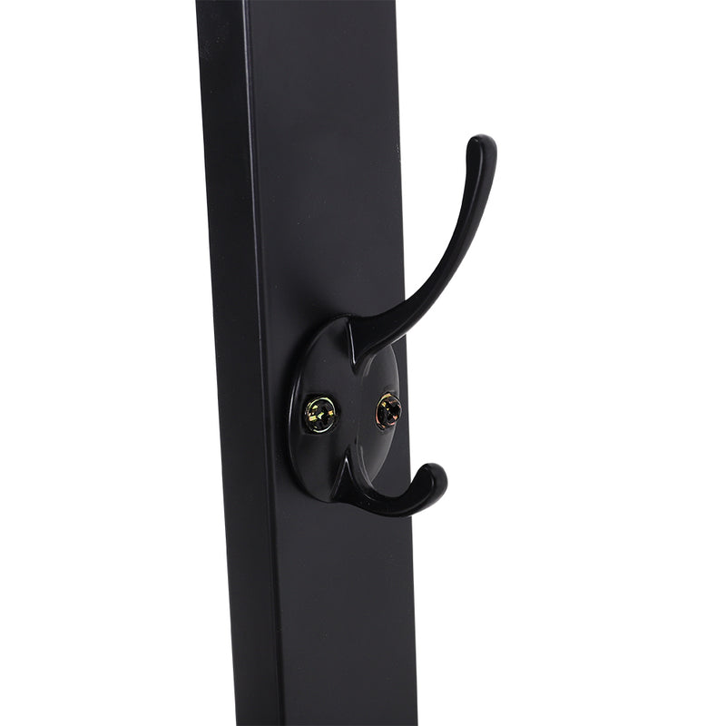 Livingandhome Industrial Style Clothing Rack with 4 Tiers of Shelves