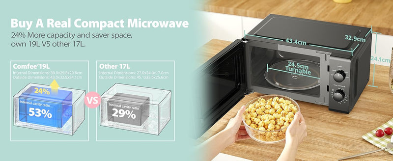 Comfee 19L 5-level Power Kitchen Manual Microwave