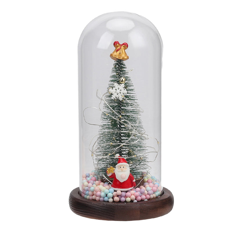 Lifeideas LED Glass Dome Christmas Tree Tabletop Decoration