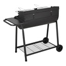 Outdoor Garden Charcoal Grill with Wheels