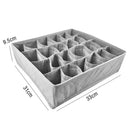 Lifeideas 3 Packs Underwear Drawer Organizer Storage Box Bra Tidy Socks Ties Draw Divider