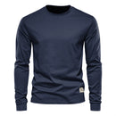 Long-Sleeved Crew Neck T-Shirt