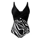 V-Neck One-Piece Swimsuit