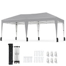 590 X 300 CM Outdoor Pop Up Canopy Tent With Wheeled Bag-Grey