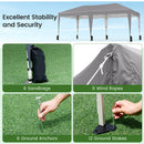 590 X 300 CM Outdoor Pop Up Canopy Tent With Wheeled Bag-Grey