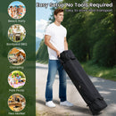 590 X 300 CM Outdoor Pop Up Canopy Tent With Wheeled Bag-Grey