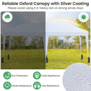 590 X 300 CM Outdoor Pop Up Canopy Tent With Wheeled Bag-White