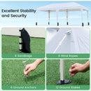 590 X 300 CM Outdoor Pop Up Canopy Tent With Wheeled Bag-White