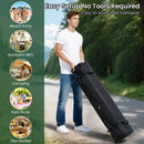 590 X 300 CM Outdoor Pop Up Canopy Tent With Wheeled Bag-White