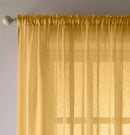 Eden Ochre 100% Recycled Plain Voile Panel - Pair