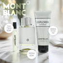 Montblanc Explorer Platinum 3 Piece Gift Set: Eau De Parfum 100ml - Eau De Parfum 7.5 - Shower Gel 100ml
