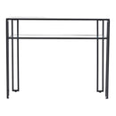 Livingandhome Modern Multi-function Tempered Glass Console Table