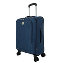 Beverly Hills Polo Club EVA Soft Shell Suitcase - Blue | Individual Sizes 20" 28" 33" - 4 Spinner Wheels