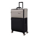 IT Luggage Megalite EVA Lightweight Expandable Suitcase - Cabin, Medium & Large Soft Shell Luggage - Warm Grey & Black