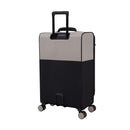 IT Luggage Megalite EVA Lightweight Expandable Suitcase - Cabin, Medium & Large Soft Shell Luggage - Warm Grey & Black