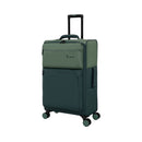 IT Luggage Megalite EVA Lightweight Expandable Suitcase - Cabin, Medium & Large Soft Shell Luggage - Duck Green